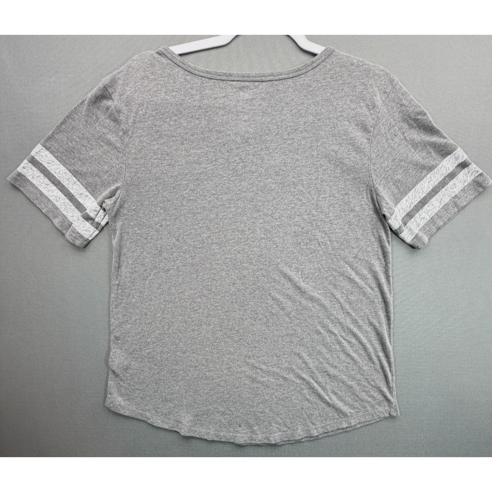NFL Miami Dolphins T Shirt Heather Gray Distressed Football Tee | Women's Medium - Picture 3 of 8